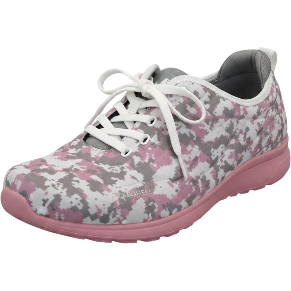 Alegria Fit Liquid Shell Sneakers Womens 8 Pink Grey Digi Camo Excellent Walking